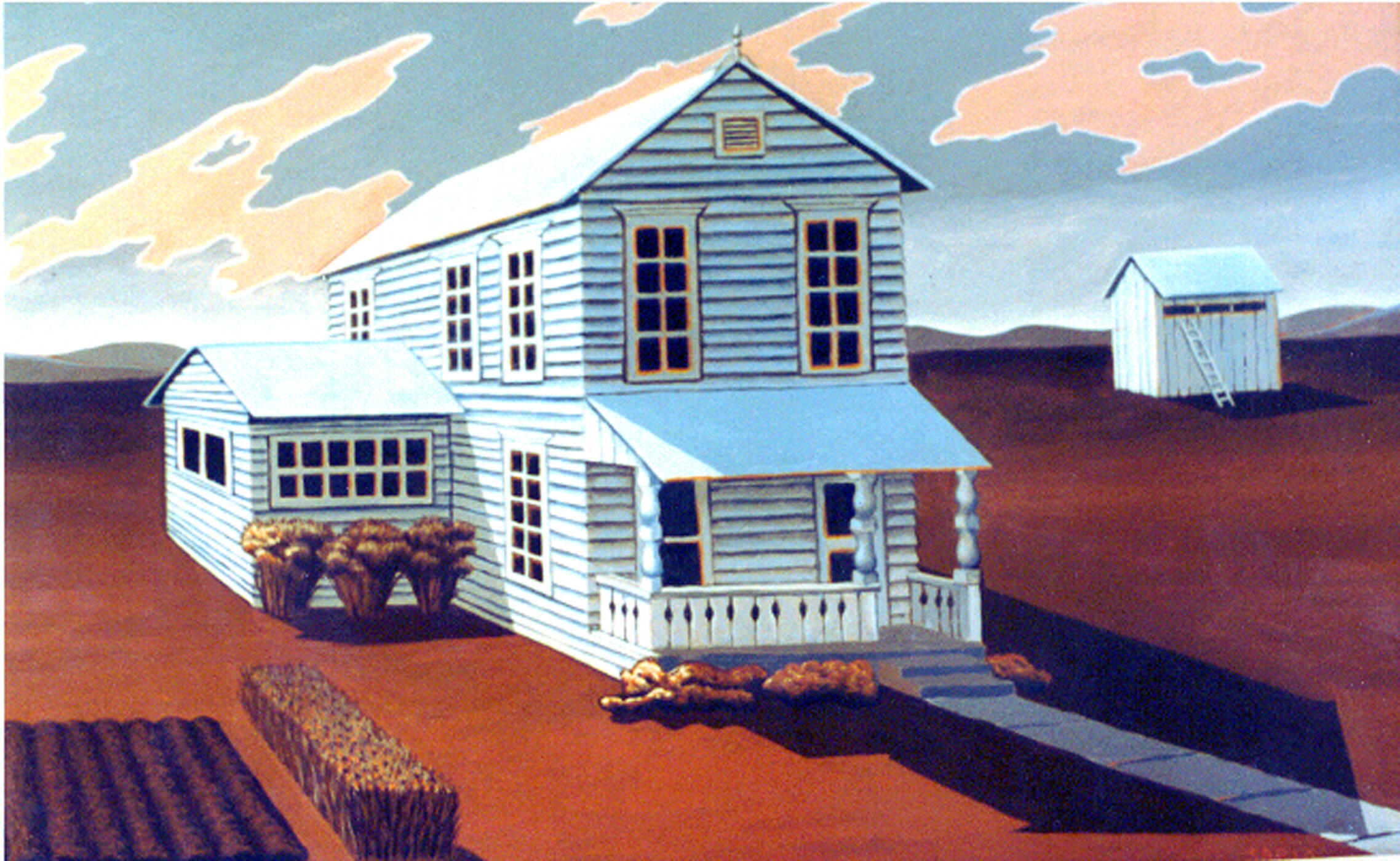 "Complimentary Harmony Painting" (©️ 1990. Acrylic on canvas.)
