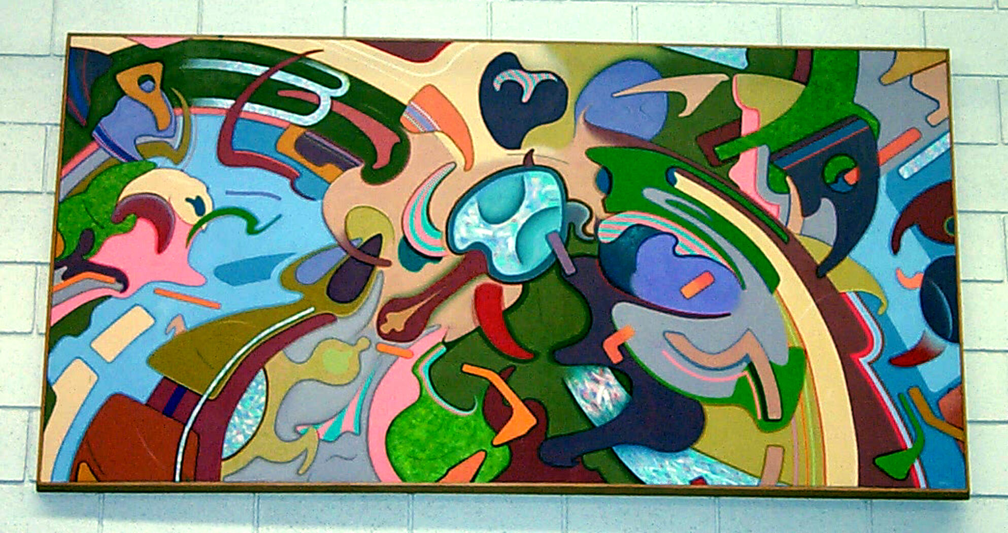 &quot;Meeting Like This&quot; (©️ 1995. 4&#39;x6&#39; acrylic on canvas.)