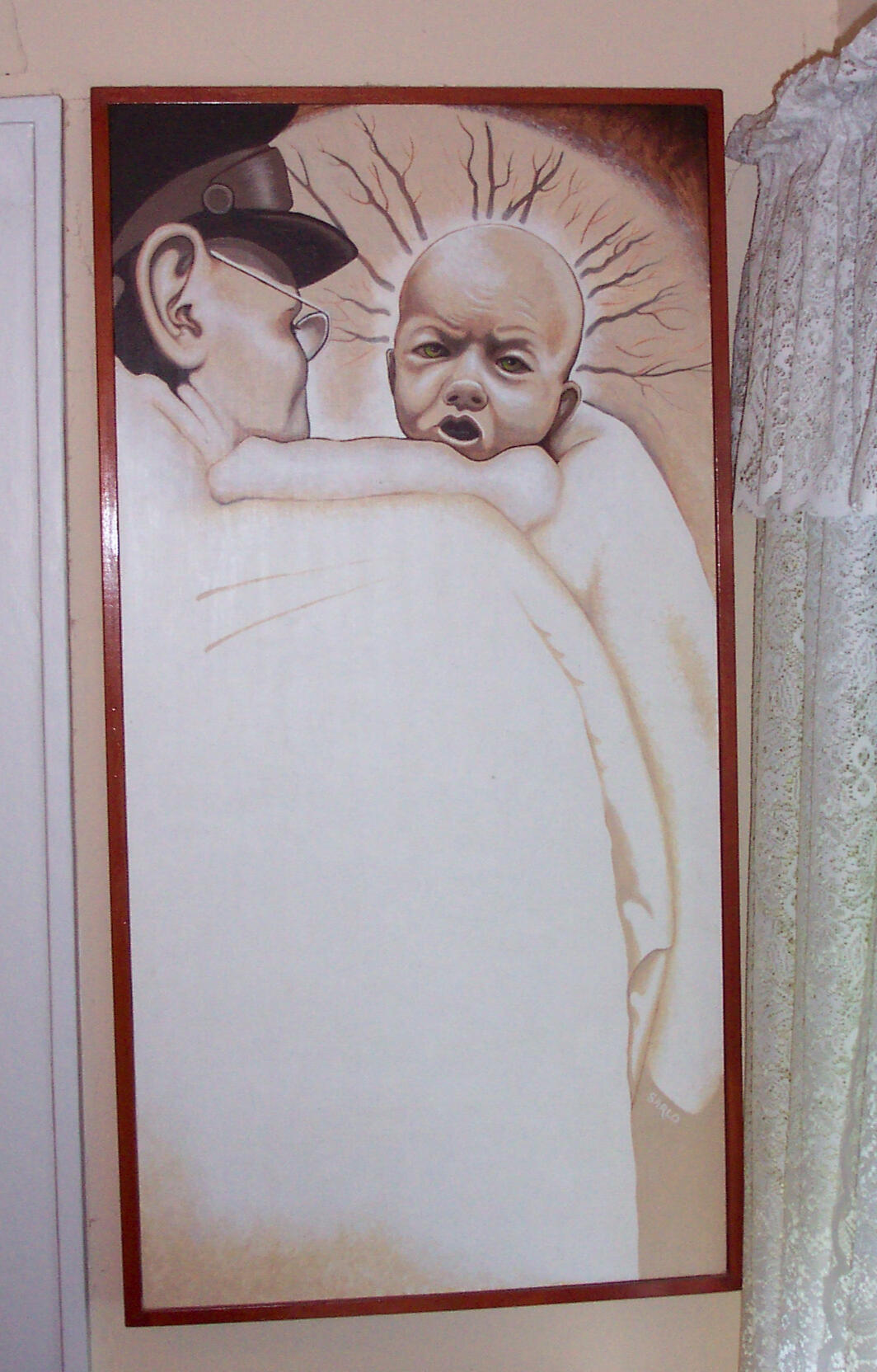 &quot;1945&quot; (©️ 1999. Acrylic on canvas.)